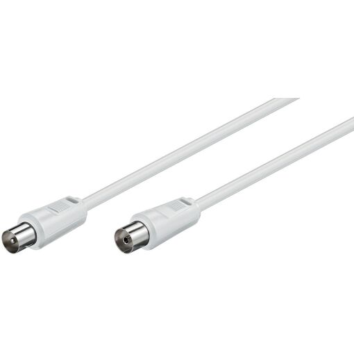 MicroConnect Coax Cable M-F 1.5m 75 Ohm White