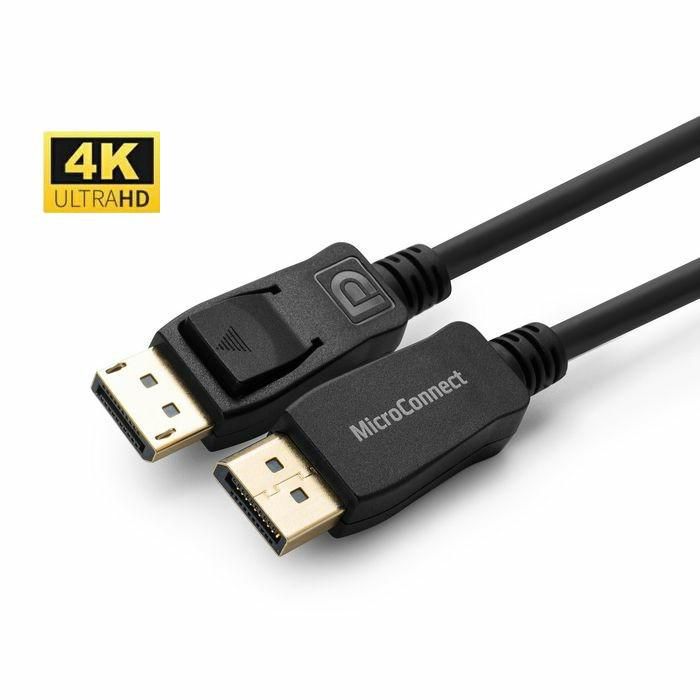 MicroConnect 4K DisplayPort 1.2 Cable 0.5m