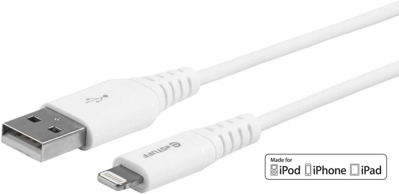eSTUFF Lightning Cable 0.15m White - MFI Certified