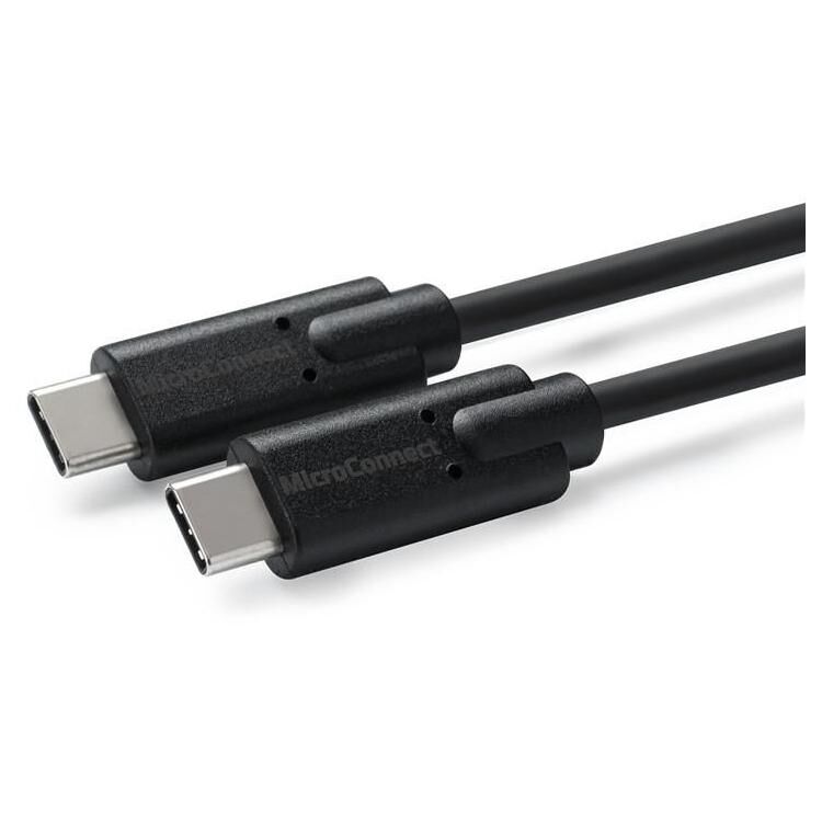 MicroConnect USB 3.2 Gen 2x2 0.5m USB C Cable - Black