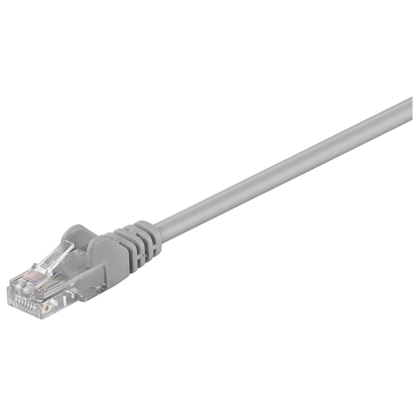 MicroConnect Cat5e UTP Cable, 1m, Grey
