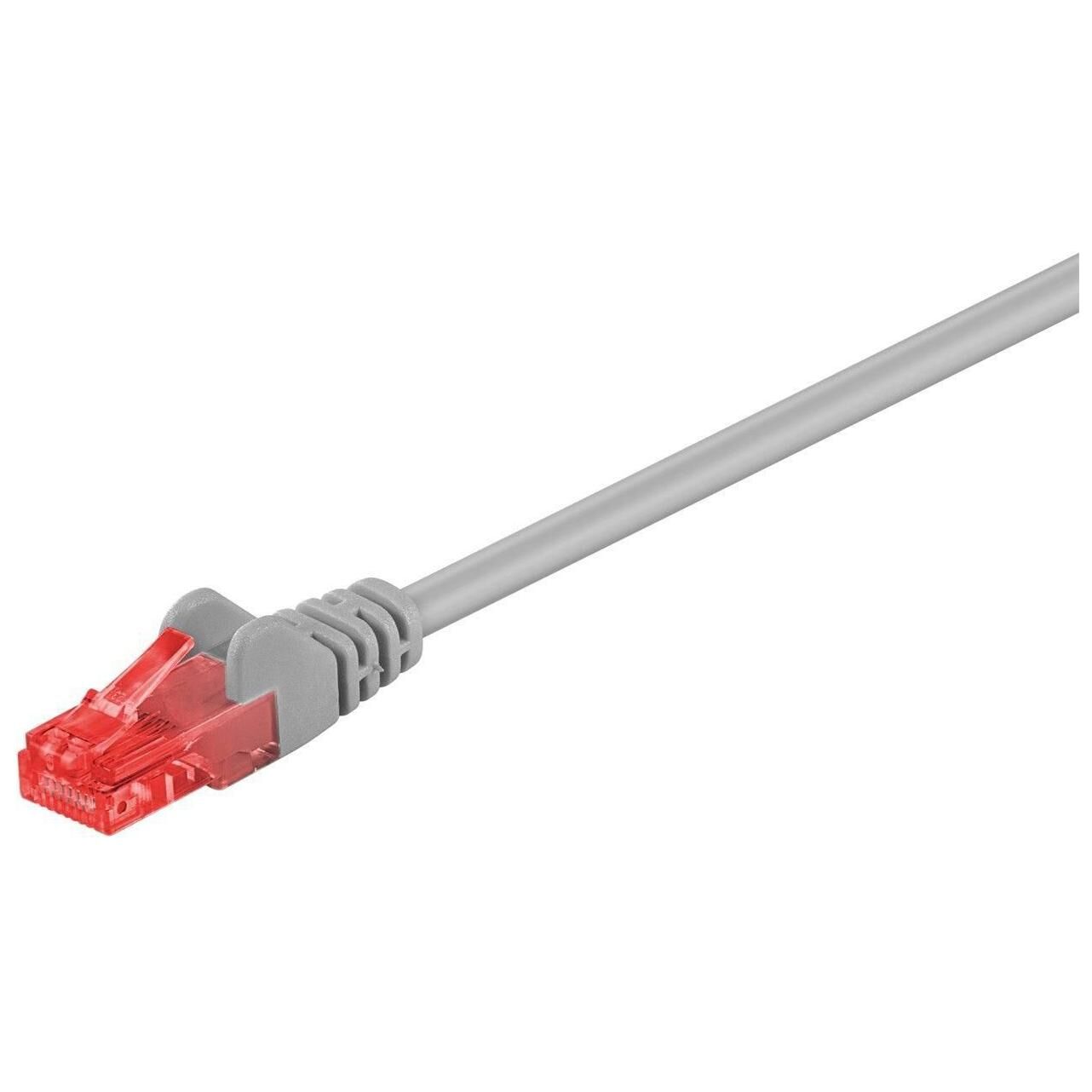 MicroConnect Cat6 U/UTP Cable, 0.25m, Gray