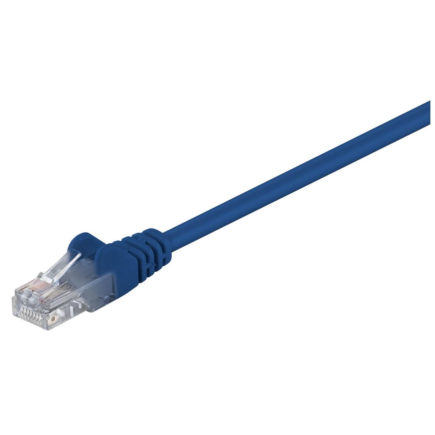 MicroConnect Cat5e UTP Cable, 3m, Blue