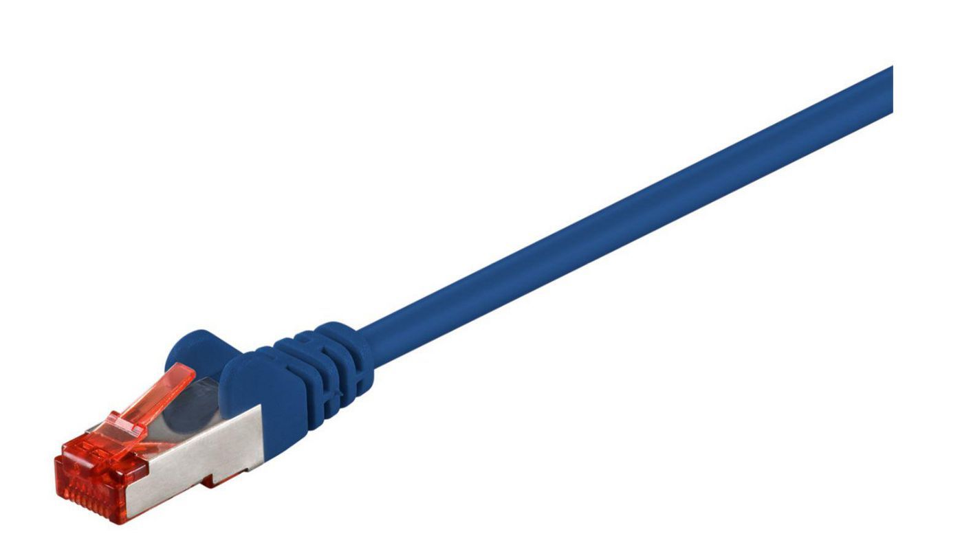 MicroConnect S/FTP CAT6 0.15m Blue LSZH Cable