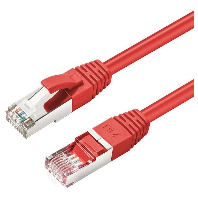 MicroConnect Cat6 S/FTP Cable, 0.5m, Red
