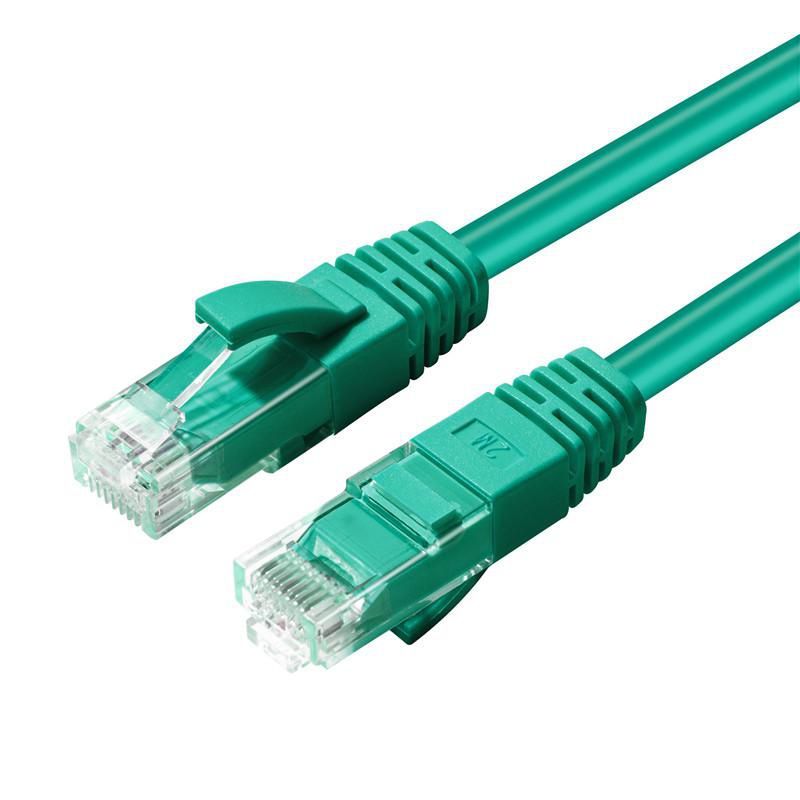 MicroConnect CAT6A UTP 2m Green LSZH Network Cable