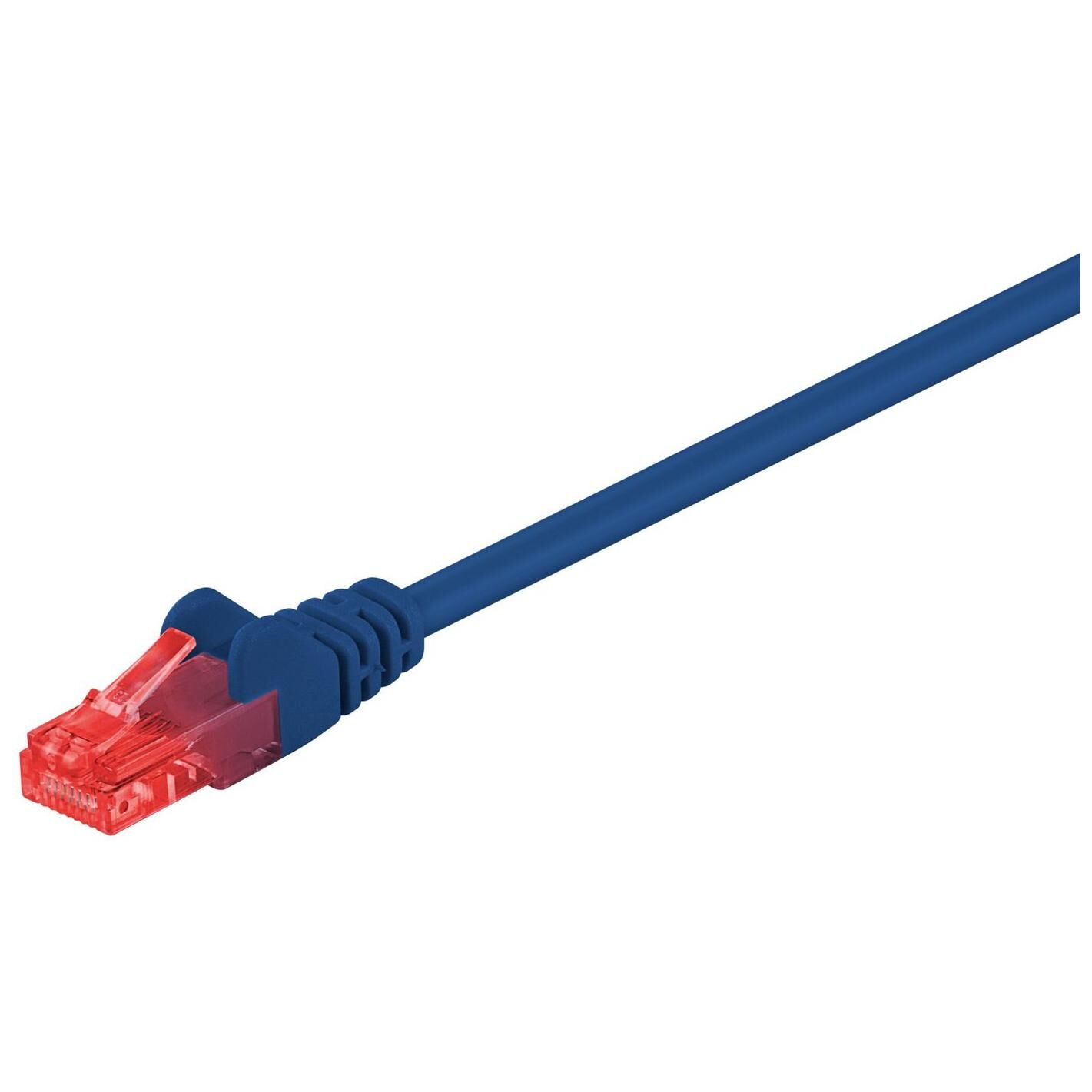MicroConnect Cat6 UTP Network Cable, 10m, Blue