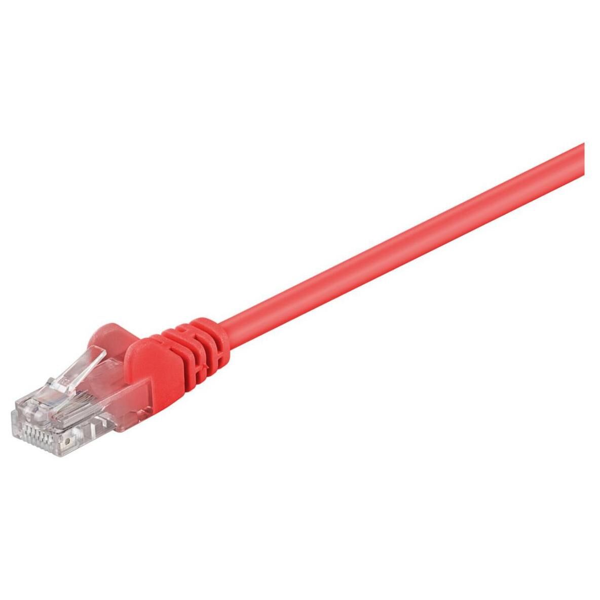 MicroConnect Cat5e UTP Network Cable, 20m, Red