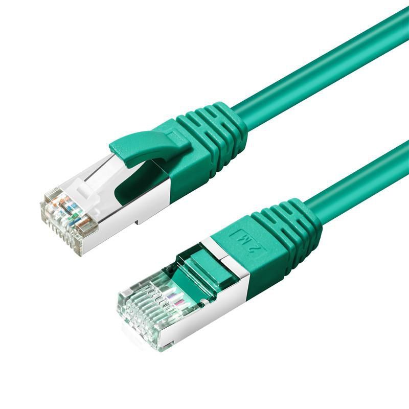 MicroConnect CAT6A S/FTP 5m Green LSZH Network Cable