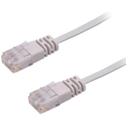 MicroConnect Cat6 UTP Cable, 10m, Flat, Grey