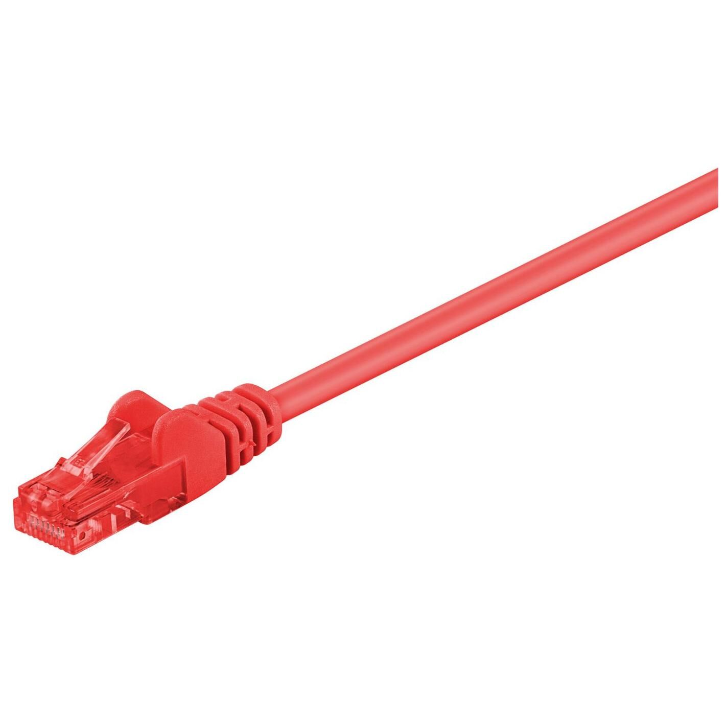 MicroConnect Cat6 UTP Network Cable, 20m, Red