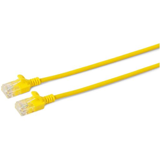 MicroConnect U/UTP CAT6A Slim 10M Yellow Network Cable