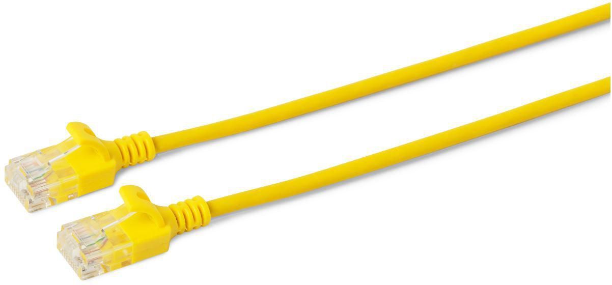 MicroConnect U/UTP CAT6A Slim 10M Yellow Network Cable