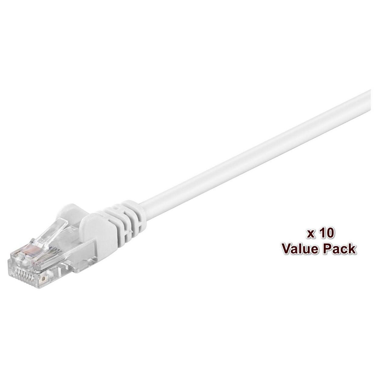 MicroConnect Cat5e UTP Cable, 2m, White (V-UTP502WVP)