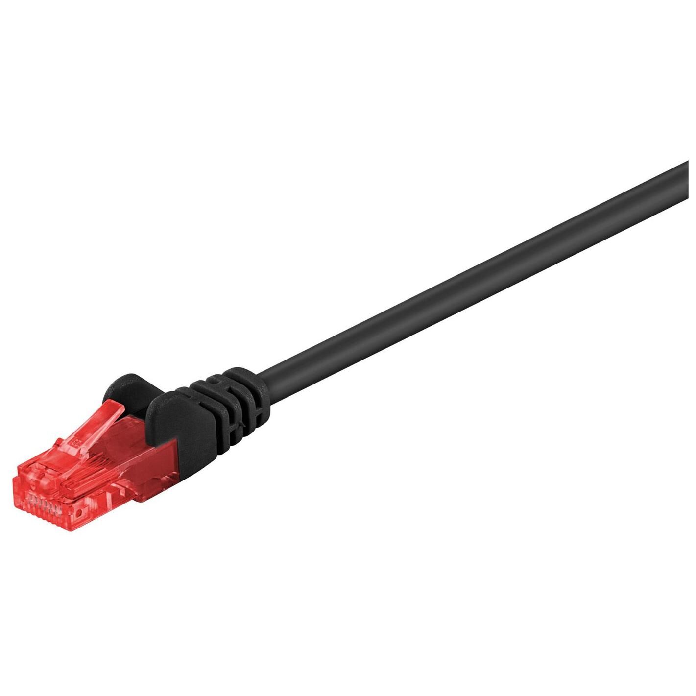 MicroConnect Cat6 UTP Network Cable, 30m, Black