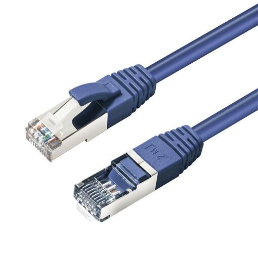 MicroConnect CAT6A S/FTP 10m Blue LSZH Network Cable