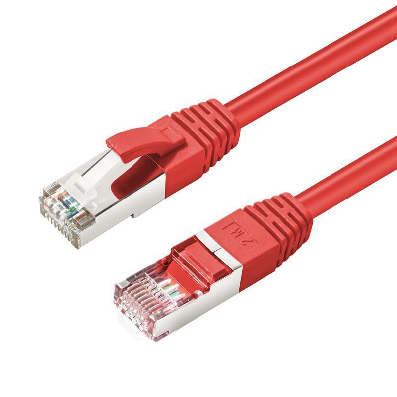 Cable de red MicroConnect CAT6A S/FTP 10m Rojo LSZH