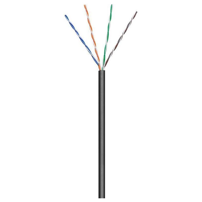 MicroConnect Cat5e Network Cable, 100m, Black (U/UTP)