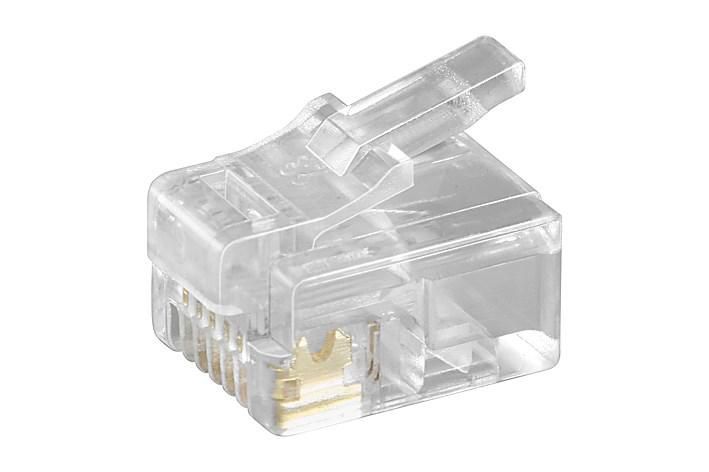 MicroConnect RJ12 6P6C Modular Plug, 10-Pack - RJ45 Connector & Accessories