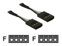 Câble Delock Pinheader USB - Adaptateur USB 2.0 à 4 broches (F/F) - 40 cm