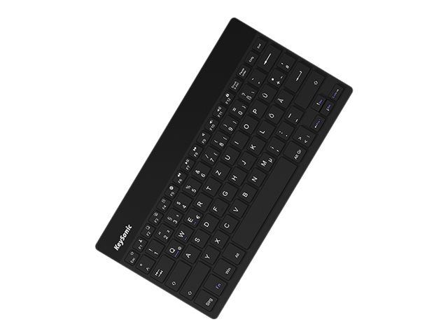 KeySonic KSK-3022BT Wireless Keyboard - QWERTZ Layout - German - Black