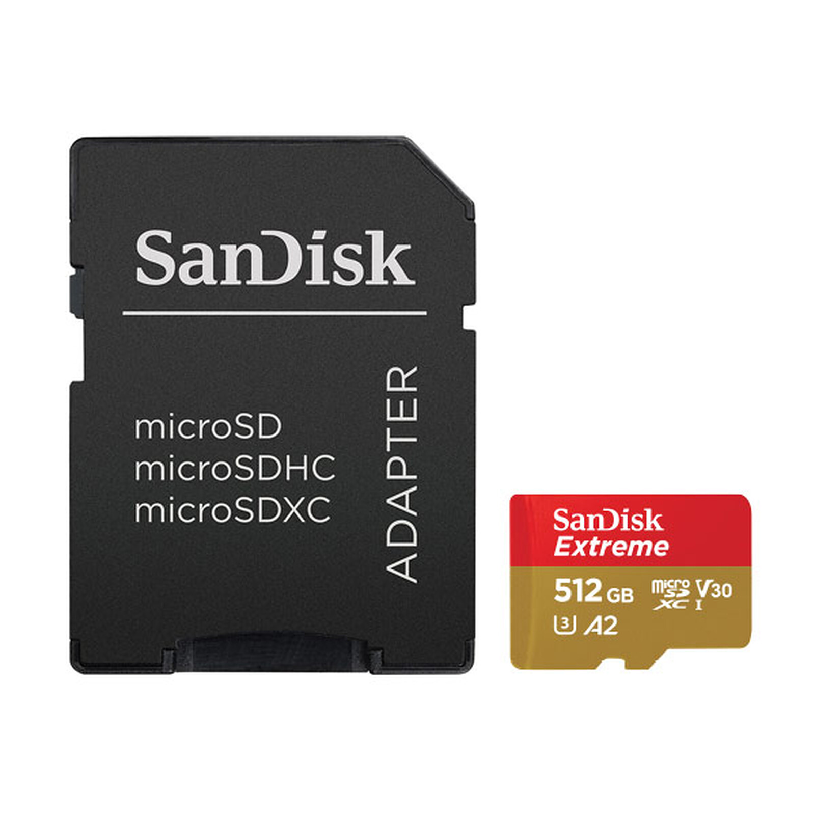 SanDisk Extreme microSDXC UHS-I U3 512 GB + SD Adapter
