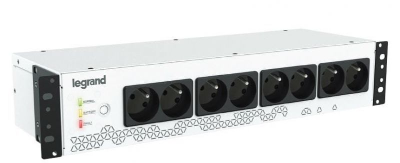 Legrand Keor PDU 800 - Power Distribution Unit (Rack-mount) - AC 230V - 480W - 800VA - 9Ah - USB - 8 Output Connectors - 2U - 19"