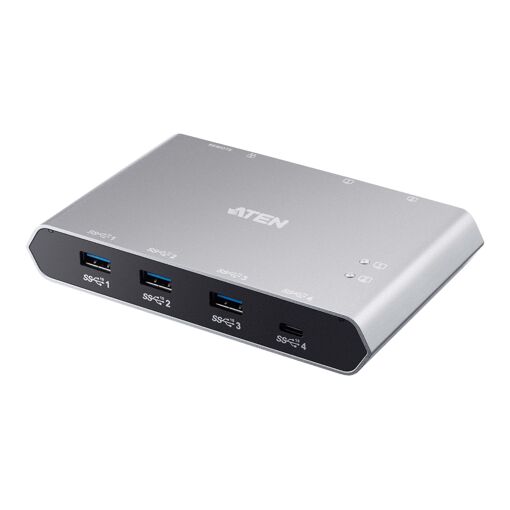 Conmutador de compartición de dispositivos USB ATEN US3342 - 3x USB 3.2 Gen 2 + 1x USB-C (alimentación) - Escritorio