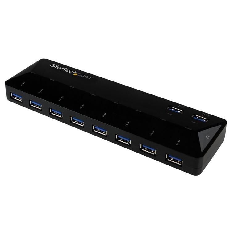 StarTech.com 10-Port USB 3.0 Hub with Charging and Synchronization
