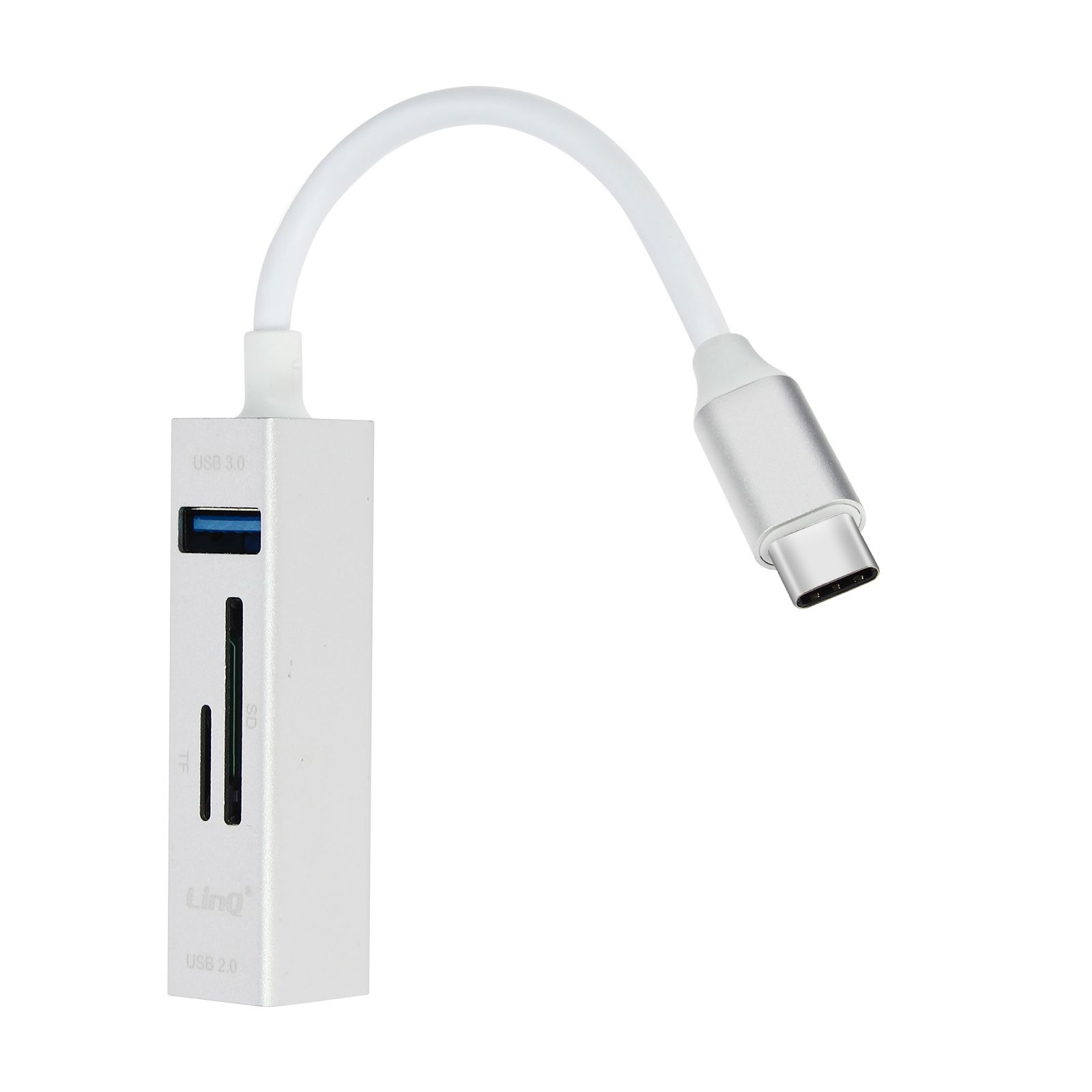 LinQ 5-in-1 USB-C Hub - 3 USB Ports & Micro SD Card Reader