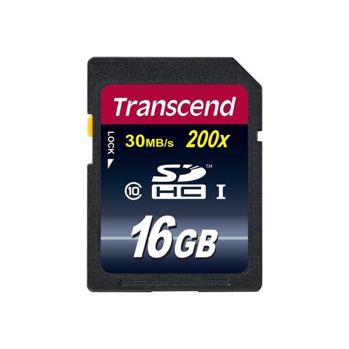 Transcend 16GB SDHC Class 10 Flash Memory Card