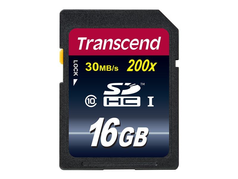Carte mémoire flash Transcend 16 Go Classe 10 SDHC