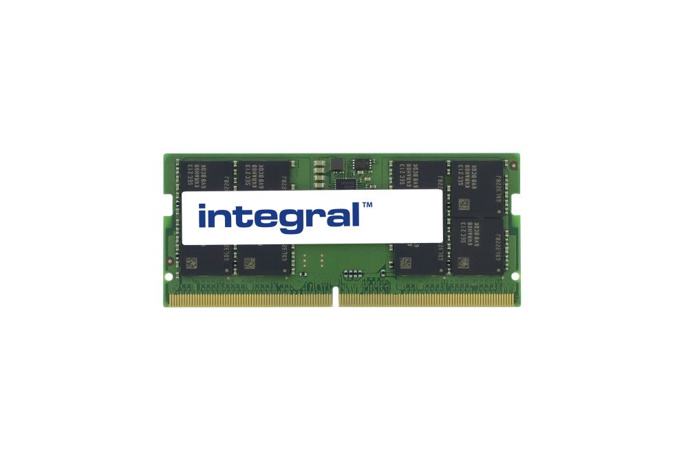 Integral DDR5 16GB SO-DIMM 262-Pin 4800MHz (PC5-38400) CL40 1.1V Unbuffered Non-ECC Memory Module