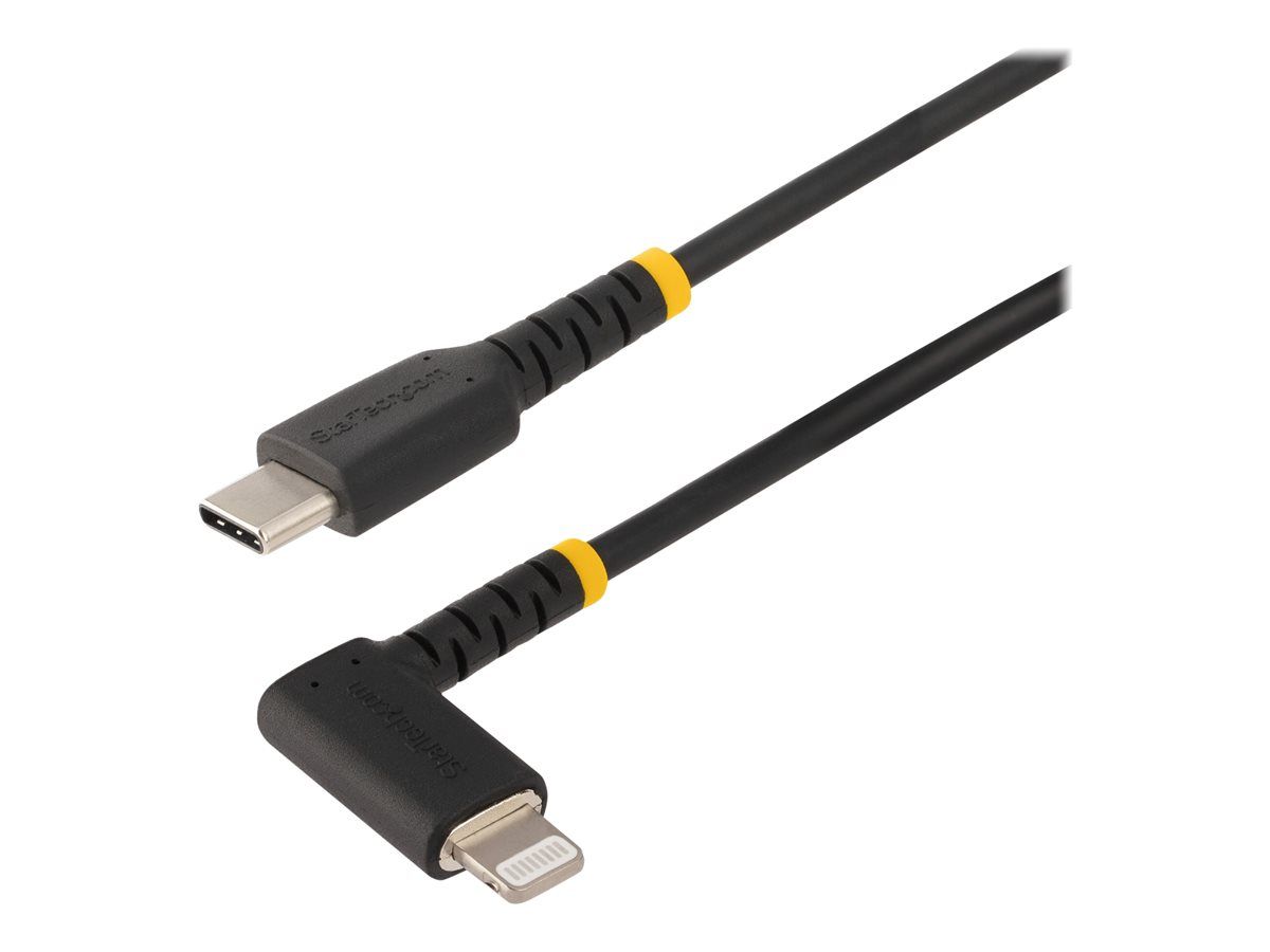 StarTech USB-C to Lightning Cable, 1m - Right Angle USB-C to Lightning - Black