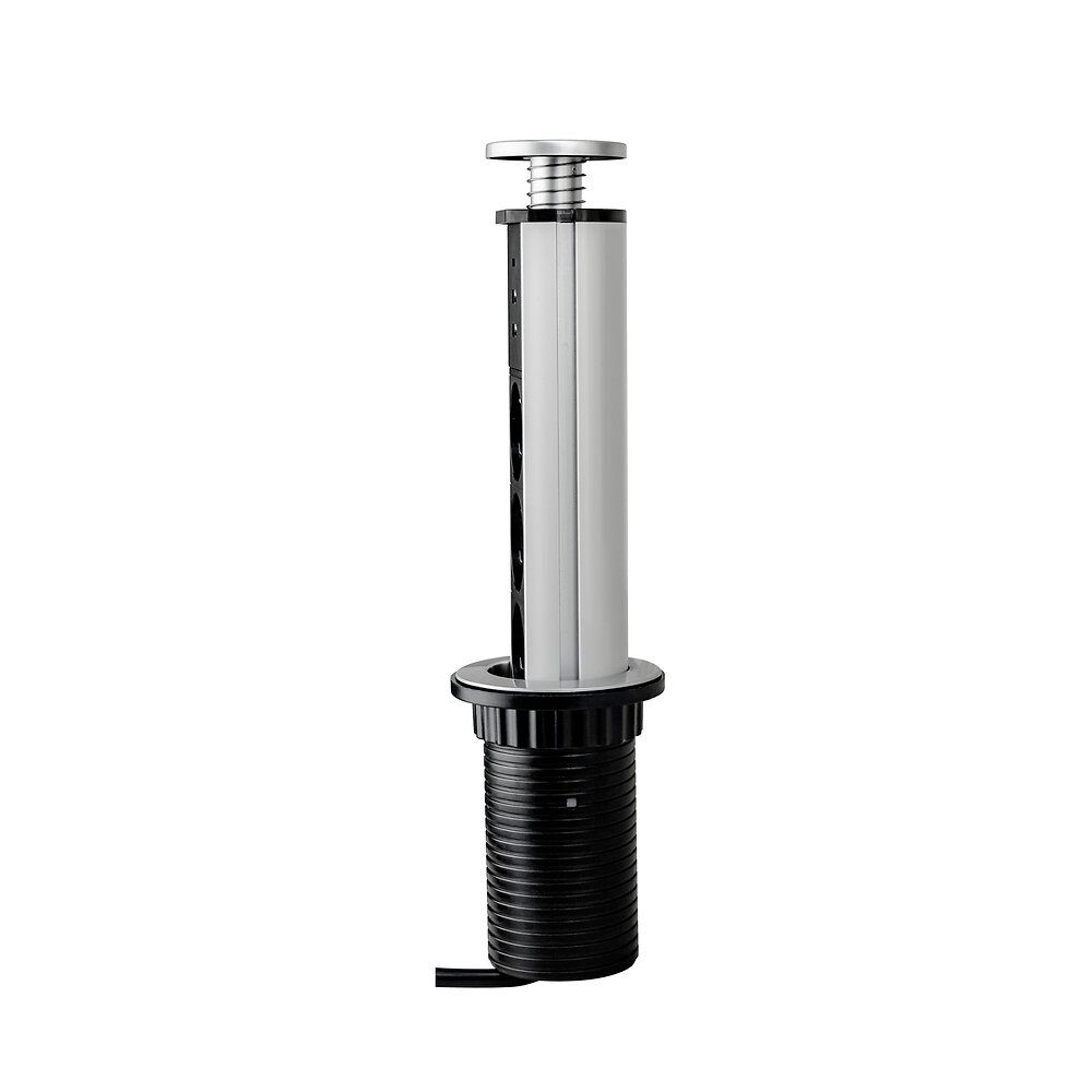 EMUCA Vertical Multi-Connector, EU, Paint Aluminum, Plastic and Aluminum, 1 Unit