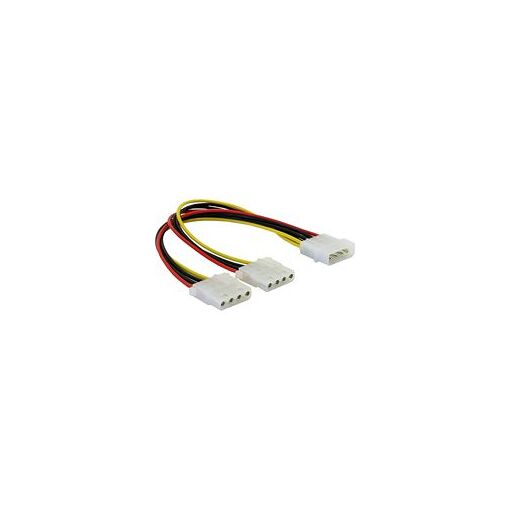 Delock Power Splitter - 4-pin Molex to 4-pin Molex - 11 cm