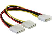 Delock Power Splitter - 4-pin Molex to 4-pin Molex - 11 cm