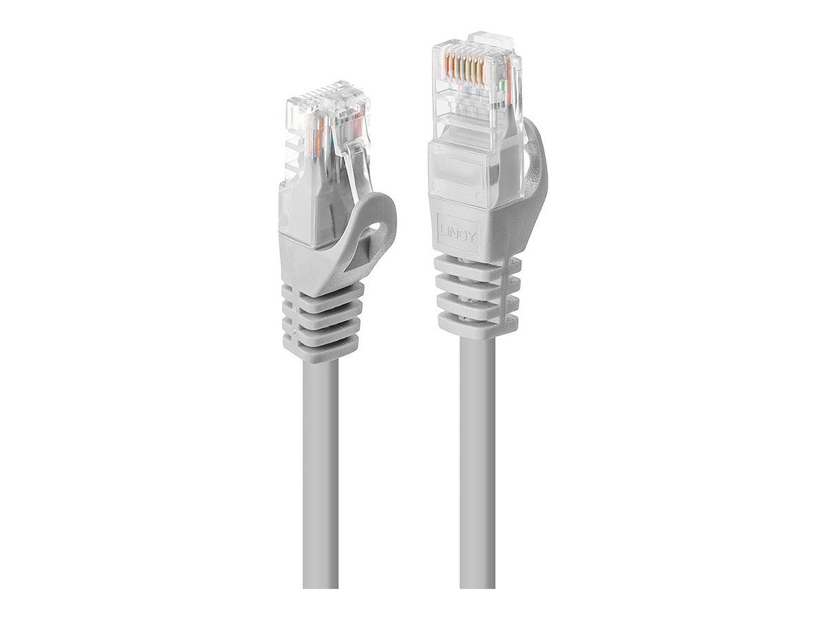 Lindy Basic RJ-45 UTP Cat 6 Cord, Gray