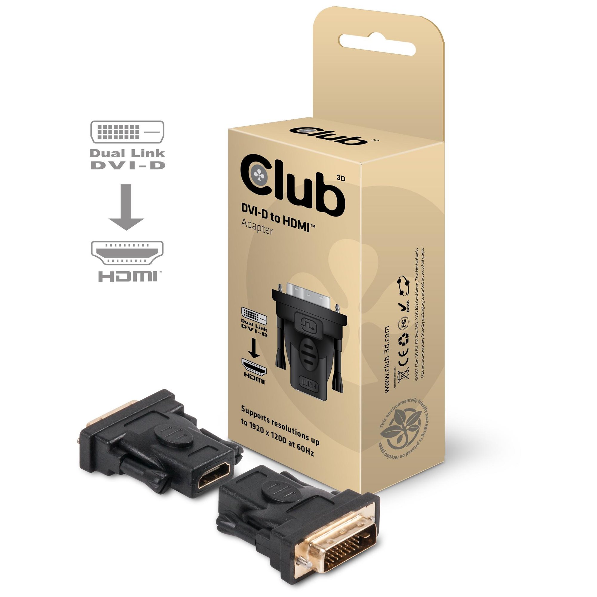 Club 3D DVI-D to HDMI Adapter