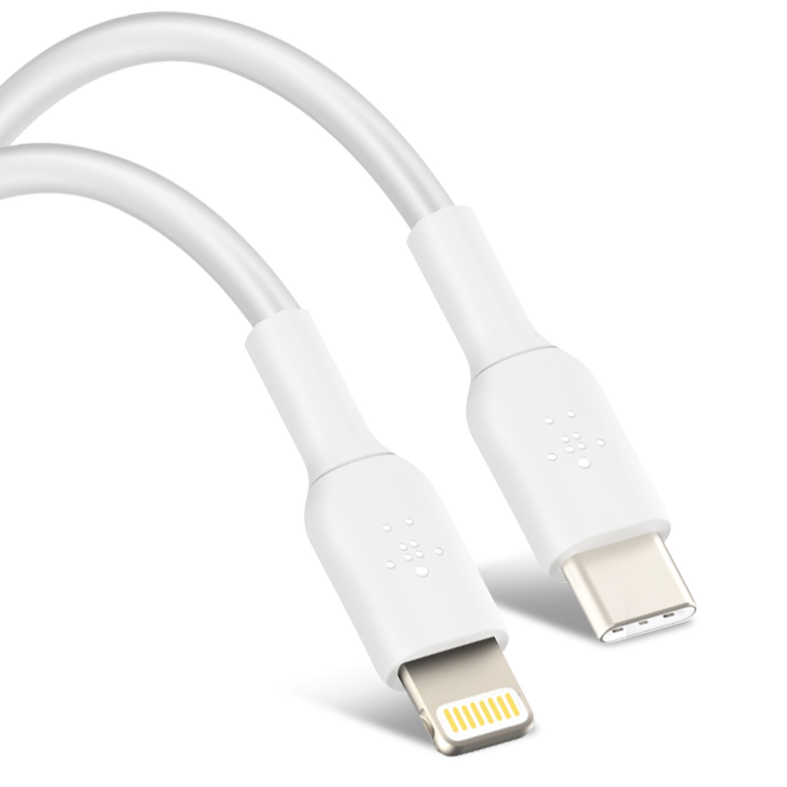 Belkin 18W USB-C to Lightning Power Delivery Cable, 1m, White