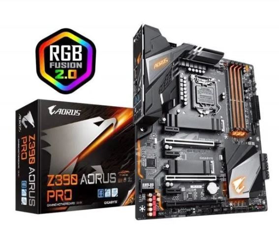Gigabyte Z390 AORUS PRO - ATX Motherboard with LGA1151 Socket, Z390 Chipset, USB 3.1/C Gen2 Ports, Gigabit LAN, Integrated Graphics
