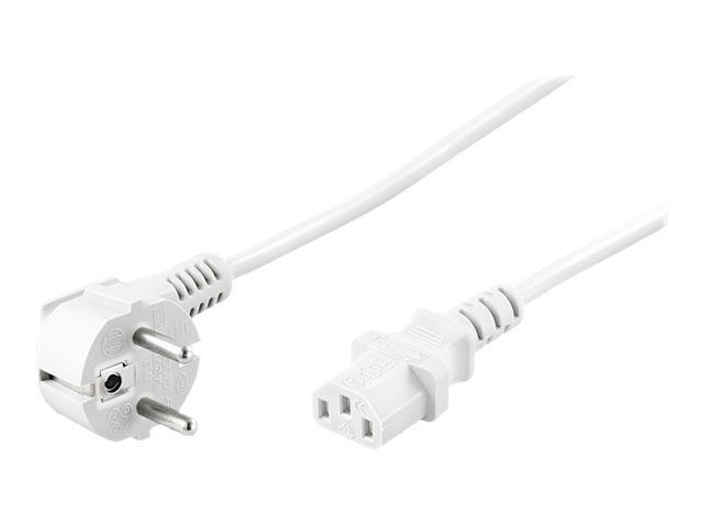 Cable de energía Goobay C13 1,5 m, blanco