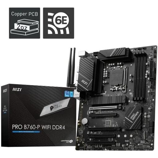 Tarjeta madre MSI PRO B760-P WIFI DDR4