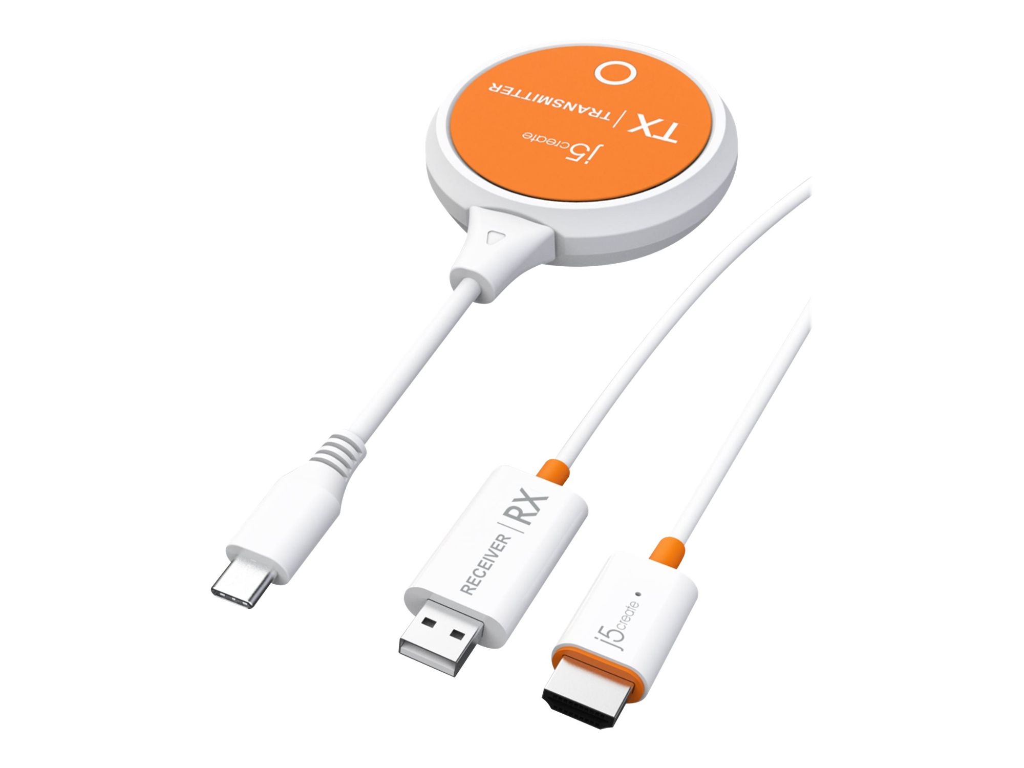 j5create ScreenCast USB-C - Wireless Audio/Video Extension - HDMI - Up to 15m
