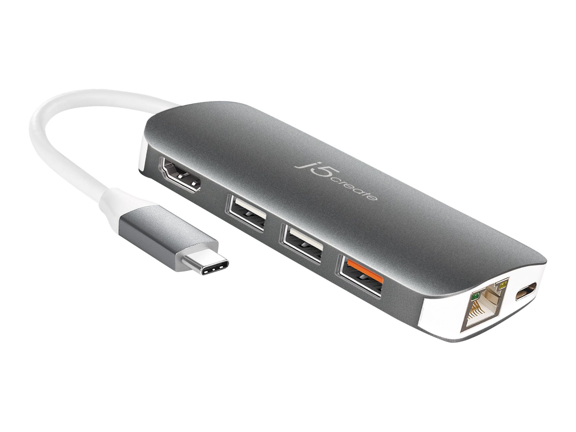 j5create JCD383 Docking Station - USB-C 3.1, HDMI, 1GbE