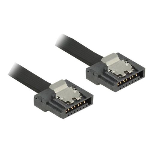 Delock FLEXI SATA Cable - 70cm - Locked Black