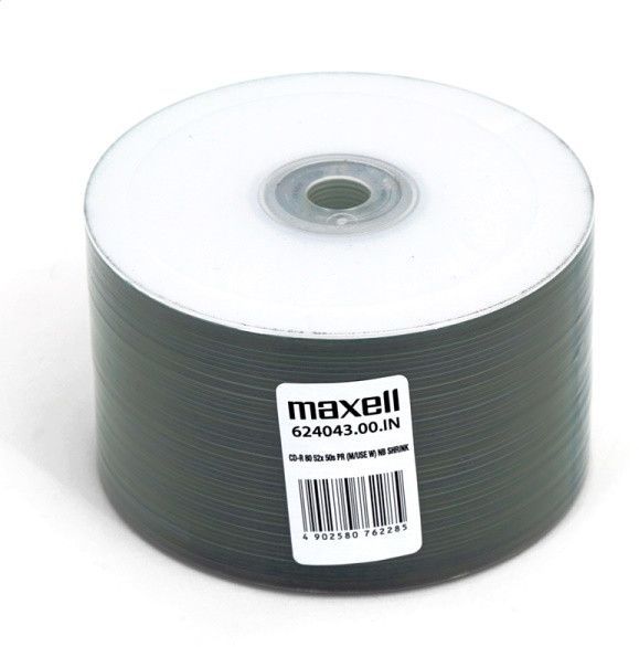 Maxell Printable CD-R 700MB, 80 Min (50 Pack)