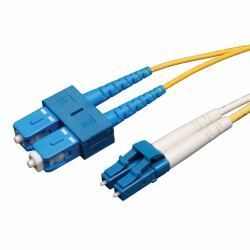 Eaton Tripp Lite Duplex Singlemode Fiber Patch Cable (LC/SC), 5M (16 ft.)