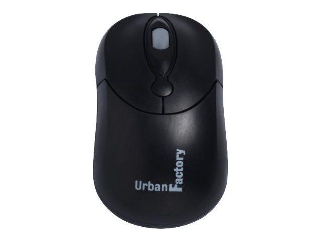 Urban Factory Big Crazy Mouse - USB Wired Mouse - Black