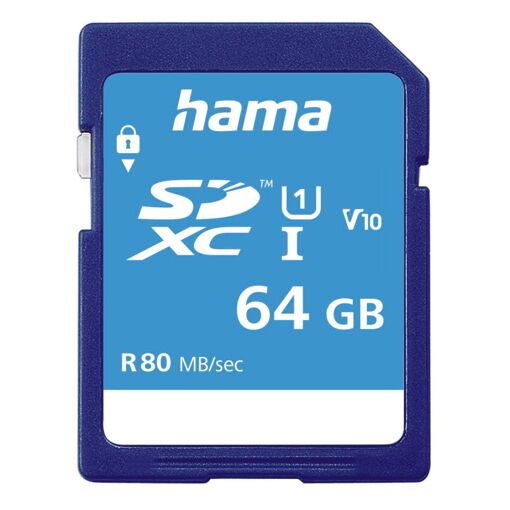 Hama SDXC Card 64GB CL.10 UHS-I 80MB